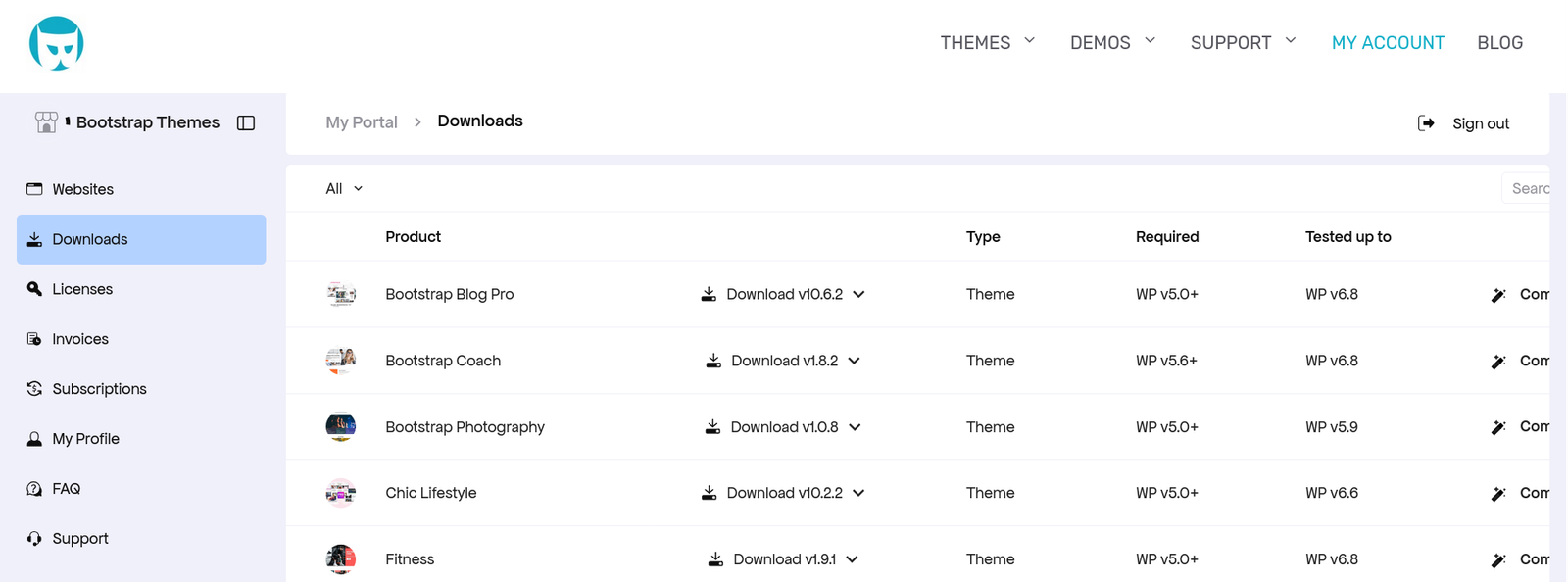 faq-theme-file-freemius-account-page