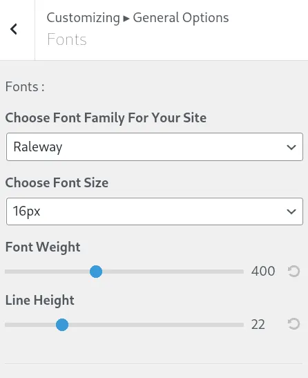 How to Choose WordPress Theme: Font Settings