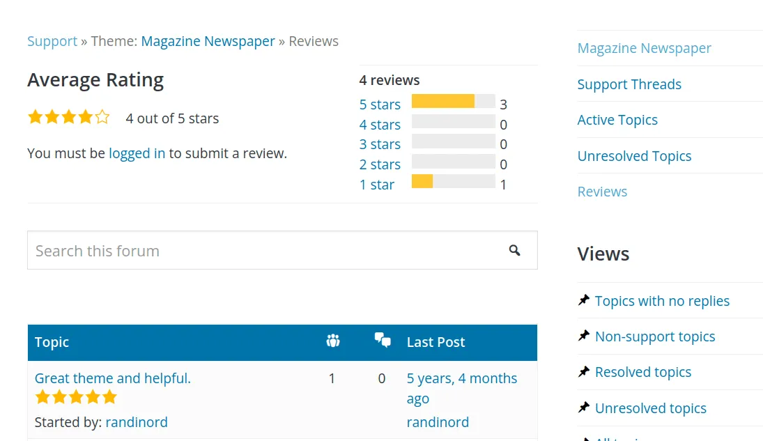 How to Install WordPress Theme: User Reviews are crucial indicator of the theme quality