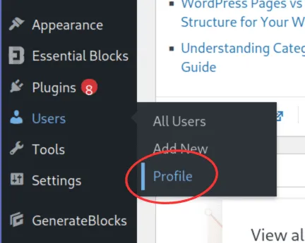 How to Translate WordPress Theme: Select User Profile