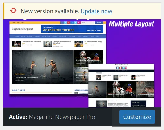 Magazine Newspaper Theme: Pro version update