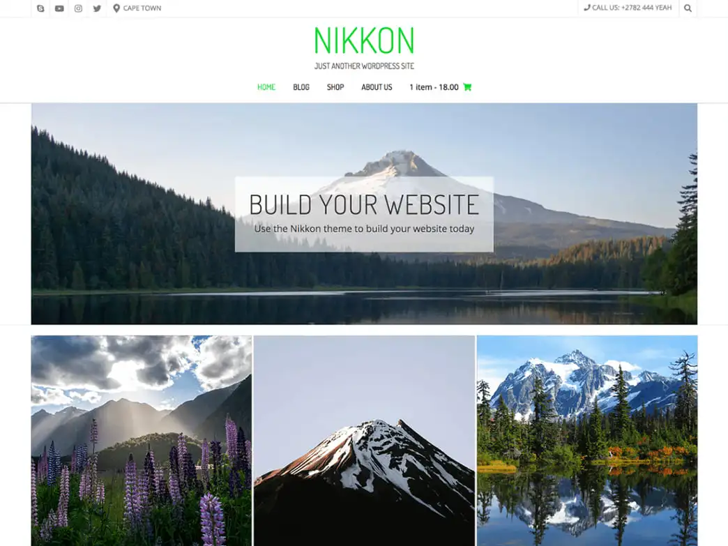 Nikkon is one of the best WordPress photography themes