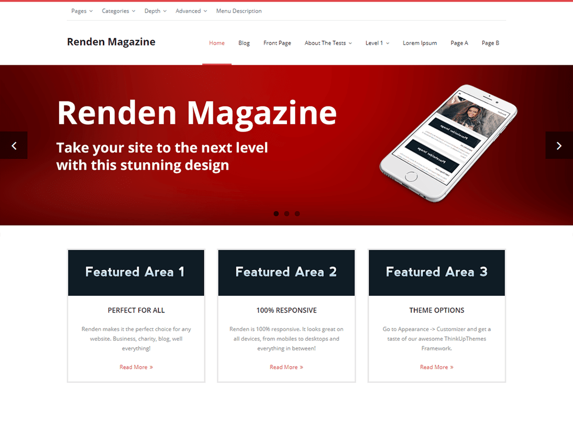 renden magazine template