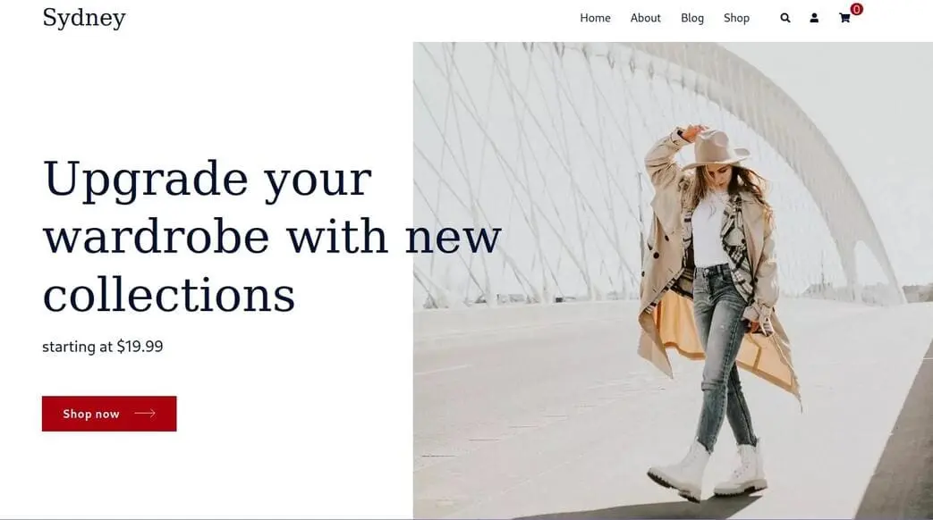 Syndey is one of the best WordPress fashion themes