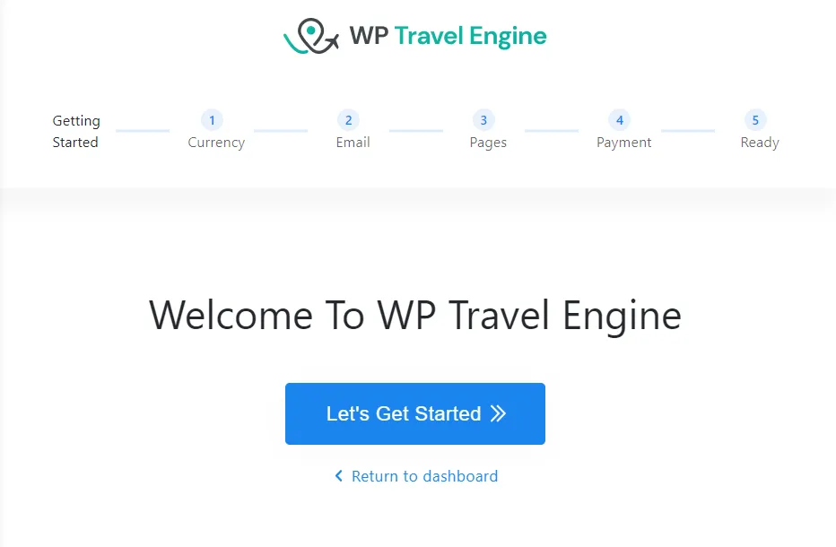 WP Travel Engine Setup and onboarding